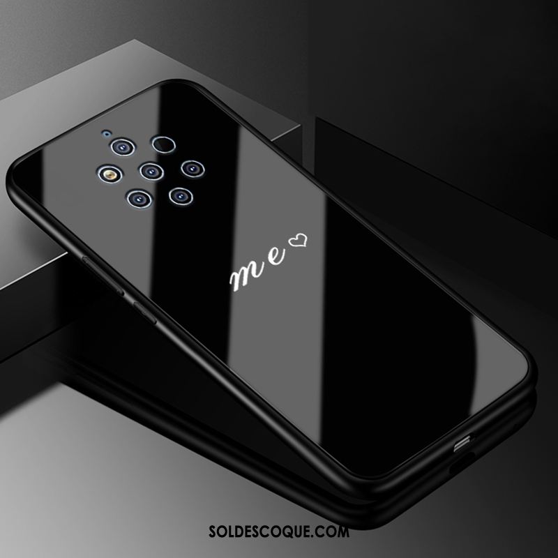 Coque Nokia 9 Pureview Noir Créatif Personnalité Téléphone Portable Verre Soldes