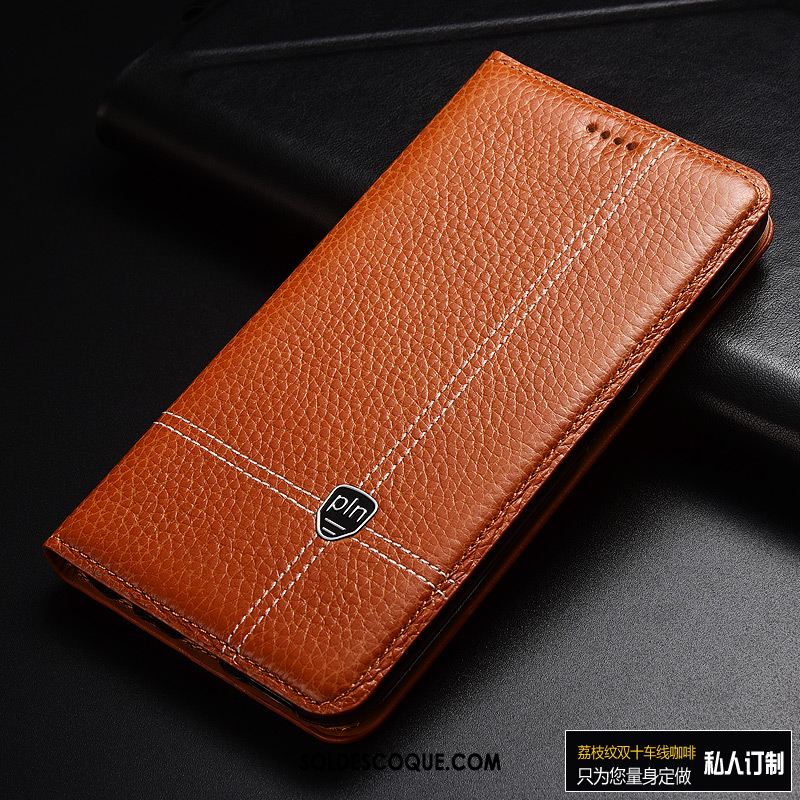 Coque Nokia 9 Pureview Pure Étui En Cuir Protection Manuel Litchi Pas Cher