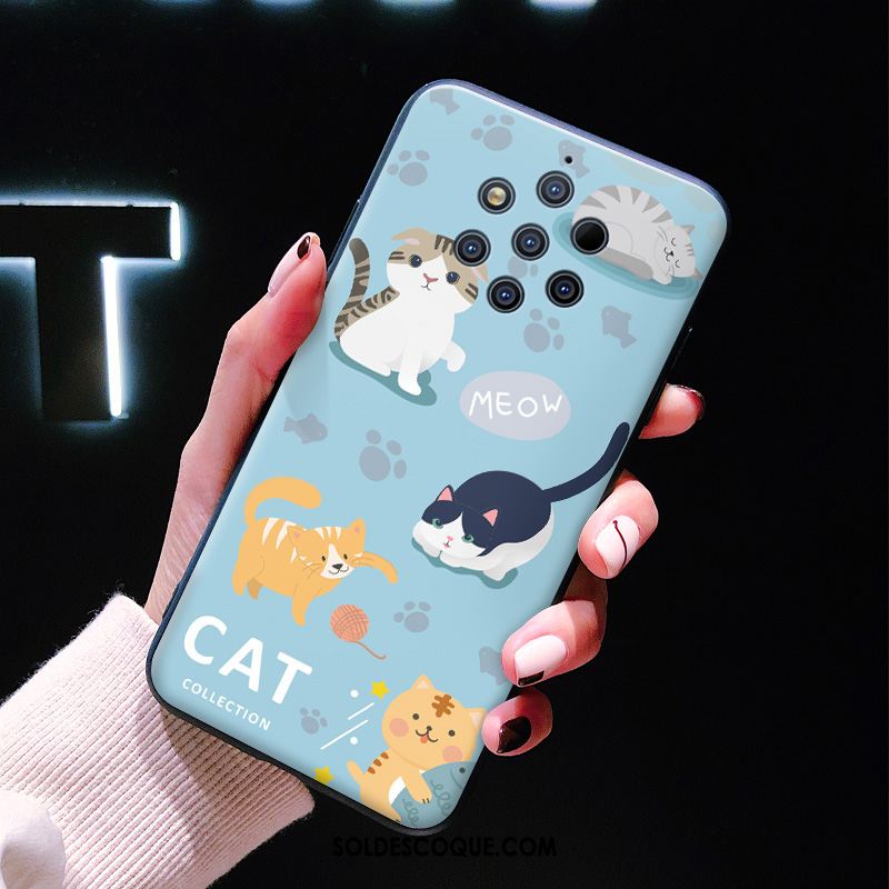 Coque Nokia 9 Pureview Tout Compris Dessin Animé Bleu Créatif Protection Housse Pas Cher