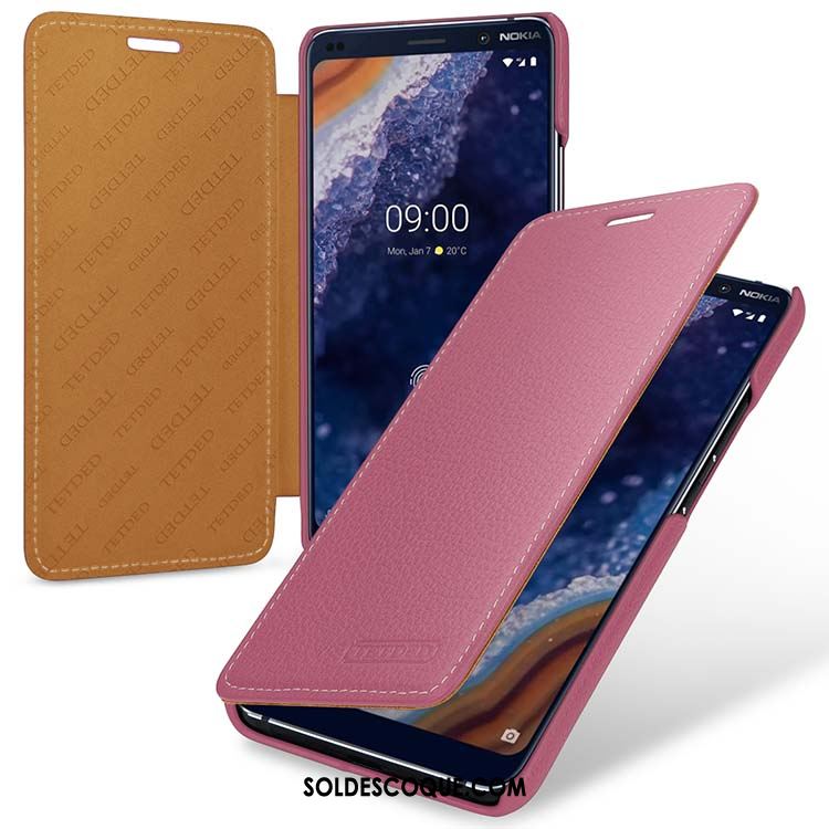 Coque Nokia 9 Pureview Téléphone Portable Rouge Europe Protection Pu Housse France