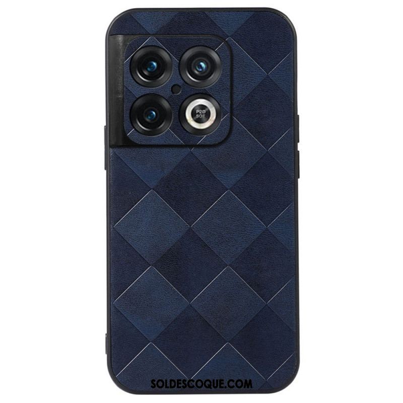 Coque OnePlus 10 Pro 5G Simili Cuir Design Tissé