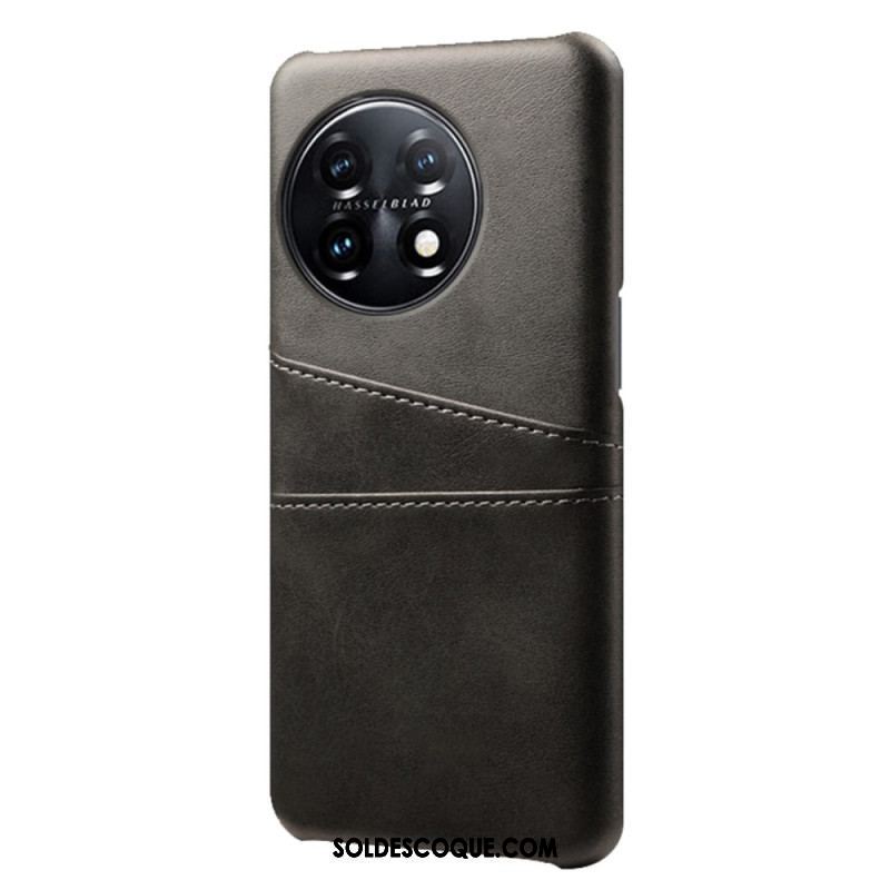 Coque OnePlus 11 5G Effet Cuir Porte-Cartes
