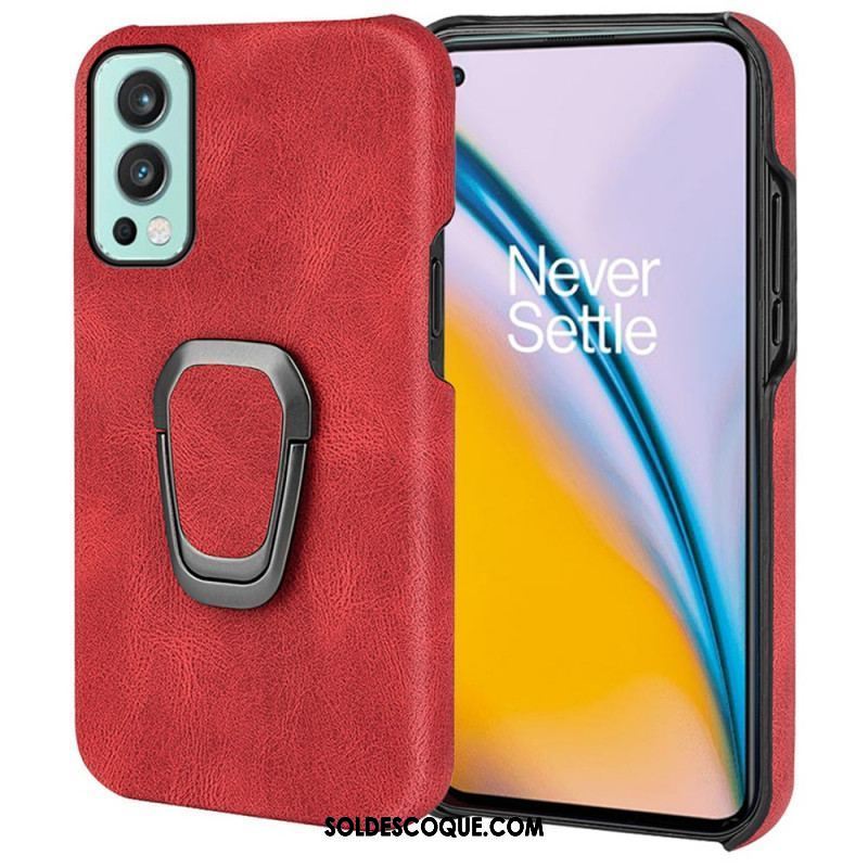Coque OnePlus Nord 2 5G Effet Cuir Anneau-Support New Colors