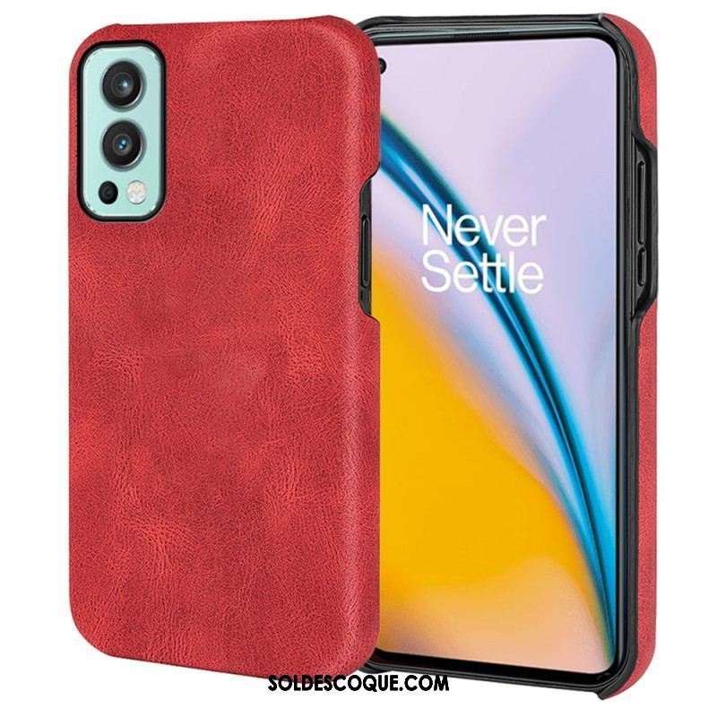 Coque OnePlus Nord 2 5G Effet Cuir Élégance New Colors