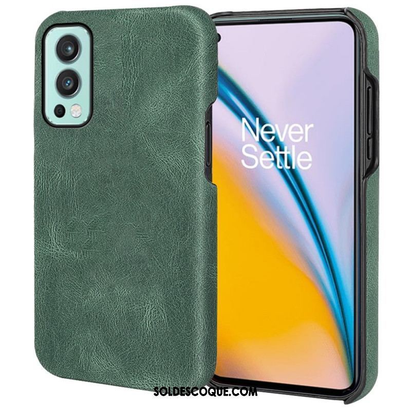 Coque OnePlus Nord 2 5G Effet Cuir Élégance New Colors