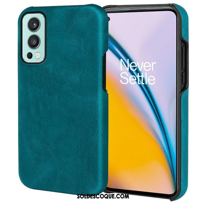 Coque OnePlus Nord 2 5G Effet Cuir Élégance New Colors