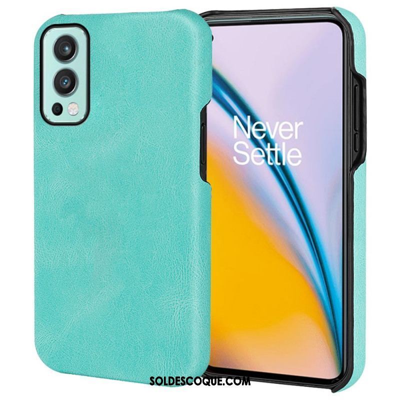 Coque OnePlus Nord 2 5G Effet Cuir Élégance New Colors