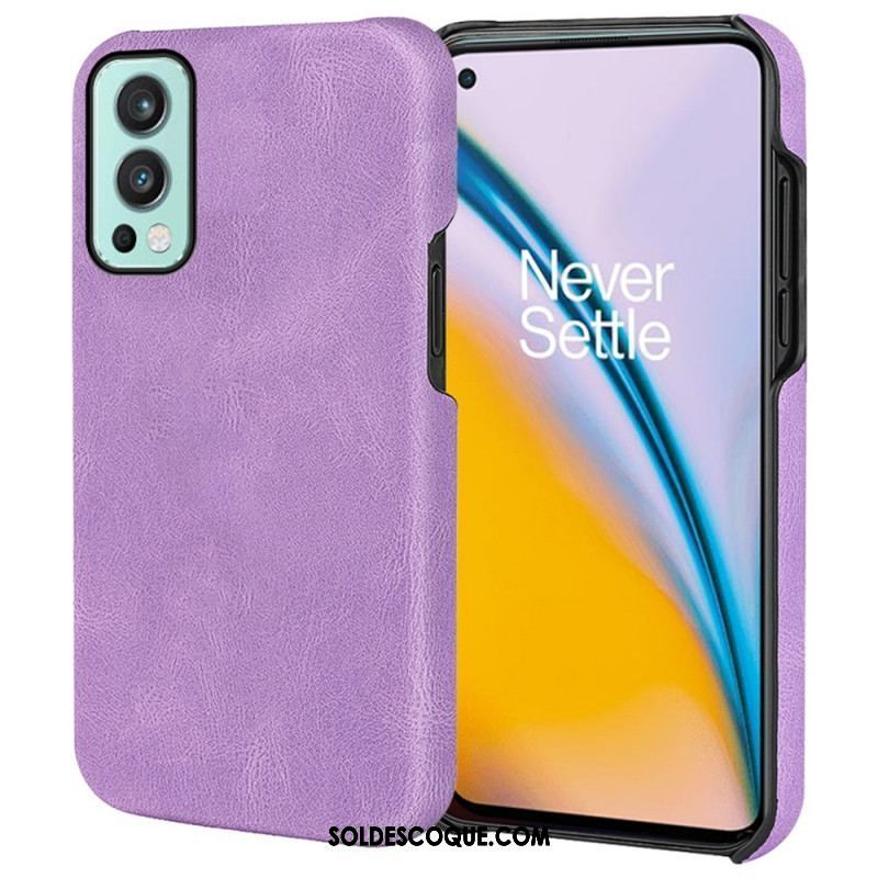 Coque OnePlus Nord 2 5G Effet Cuir Élégance New Colors