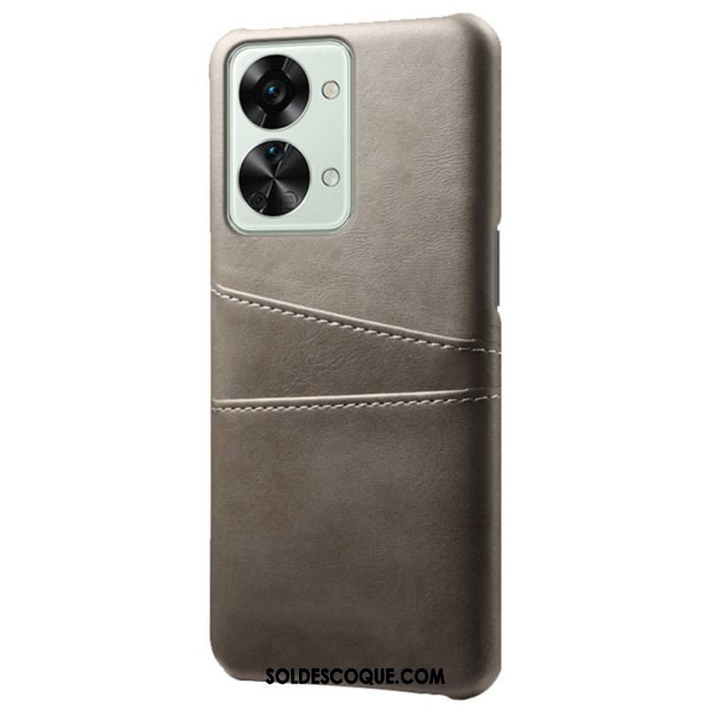 Coque OnePlus Nord 2T 5G Simili Cuir et Plastique Rigide