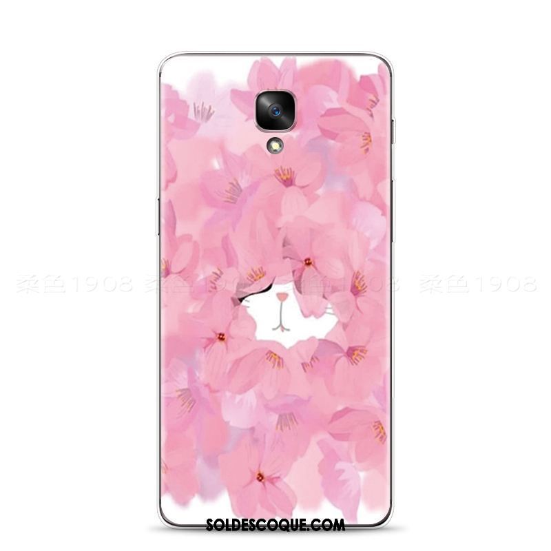 Coque Oneplus 3 Personnalité Frais Fluide Doux Téléphone Portable Chat Soldes