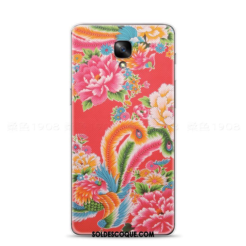 Coque Oneplus 3 Pivoine Fleur Téléphone Portable Mode Grand En Vente