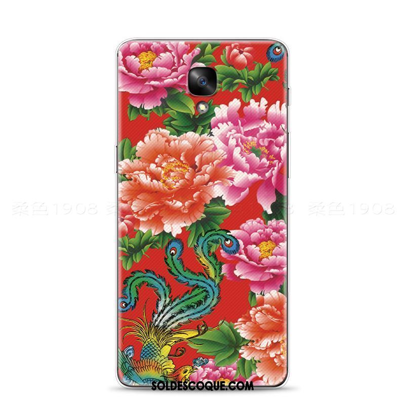 Coque Oneplus 3 Pivoine Fleur Téléphone Portable Mode Grand En Vente