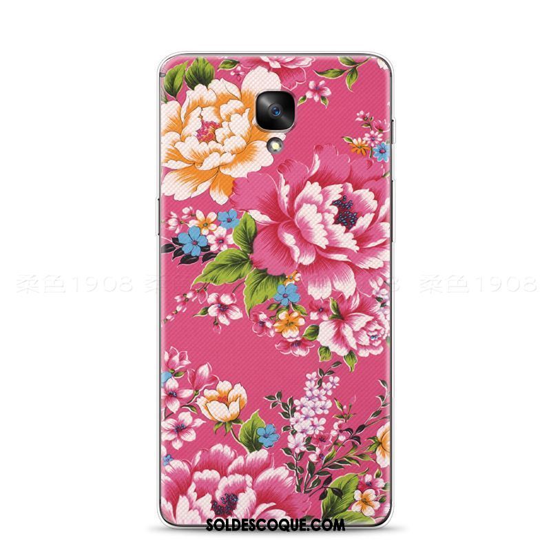 Coque Oneplus 3 Pivoine Fleur Téléphone Portable Mode Grand En Vente