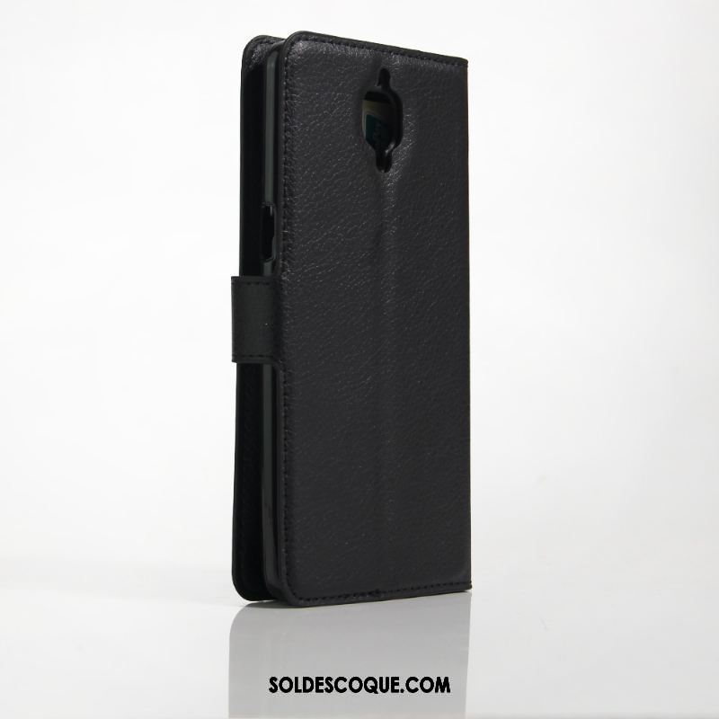 Coque Oneplus 3 Protection Portefeuille Vert Étui En Cuir Support Soldes