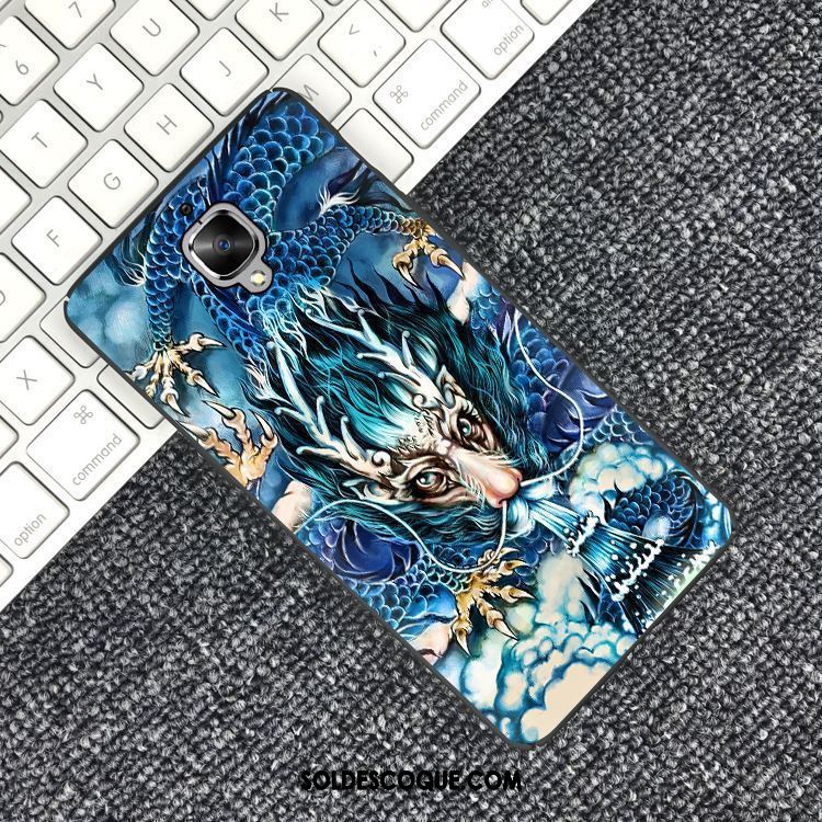 Coque Oneplus 3 Style Chinois Bleu Personnalisé Protection Modèle Housse En Vente