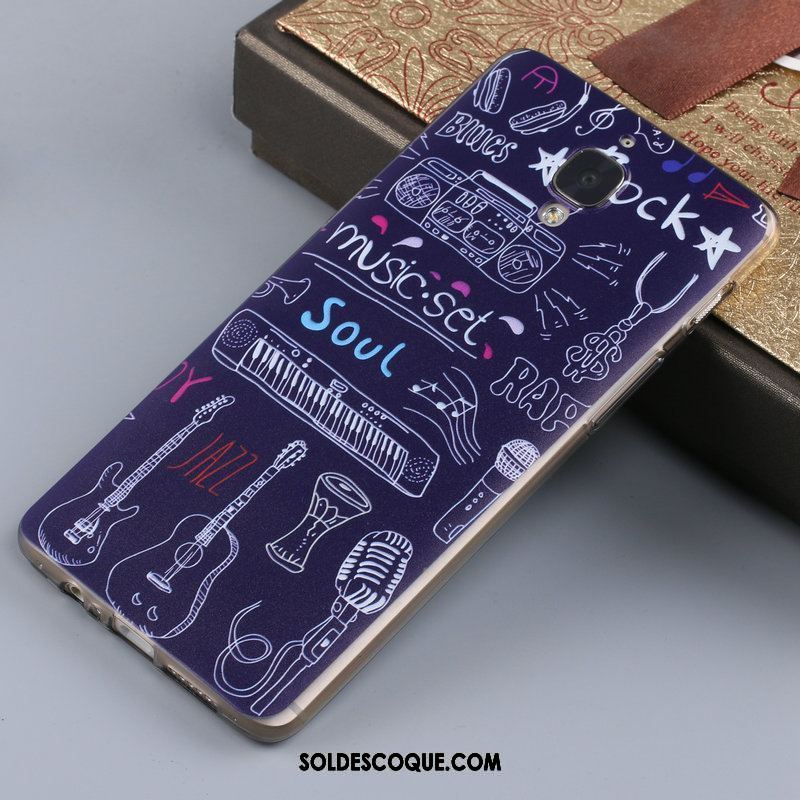 Coque Oneplus 3 Tendance Tout Compris Personnalisé Incassable Violet Pas Cher