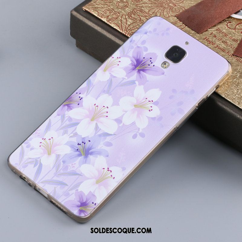 Coque Oneplus 3 Tendance Tout Compris Personnalisé Incassable Violet Pas Cher