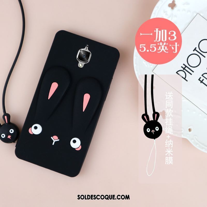 Coque Oneplus 3 Téléphone Portable Rose Silicone Créatif Marque De Tendance Housse Pas Cher