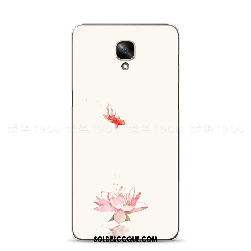 Coque Oneplus 3 Vintage Rose Art Gaufrage Étui Pas Cher