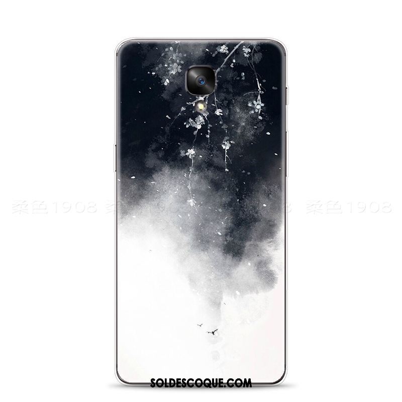 Coque Oneplus 3t Art Encre Téléphone Portable Fluide Doux Vintage Housse Soldes