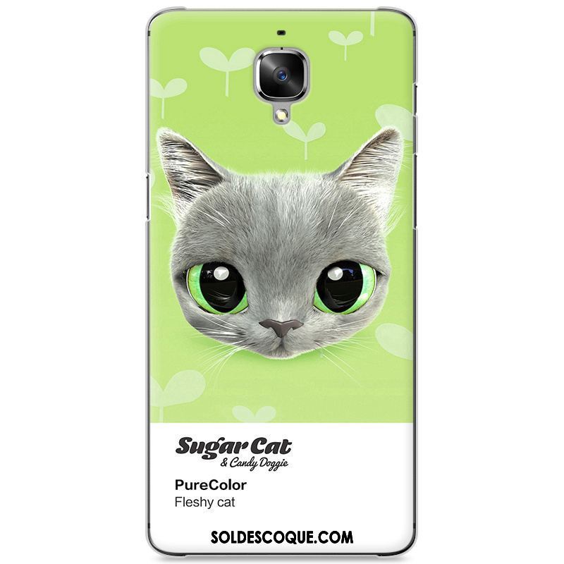 Coque Oneplus 3t Mignonne Chat Étui Téléphone Portable Jaune En Ligne