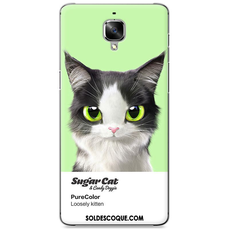 Coque Oneplus 3t Mignonne Chat Étui Téléphone Portable Jaune En Ligne