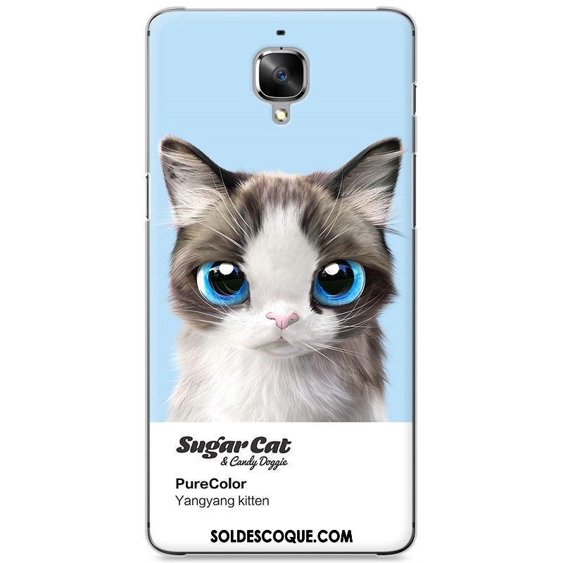 Coque Oneplus 3t Mignonne Chat Étui Téléphone Portable Jaune En Ligne