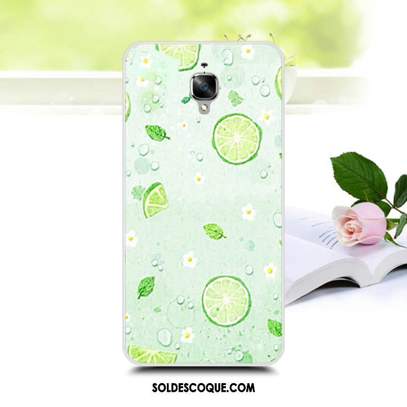 Coque Oneplus 3t Tendance Personnalité Incassable Vert Étui Soldes