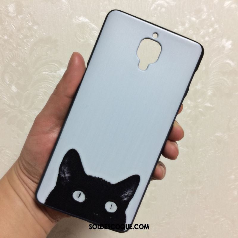 Coque Oneplus 3t Tendance Personnalité Silicone Délavé En Daim Bleu En Vente