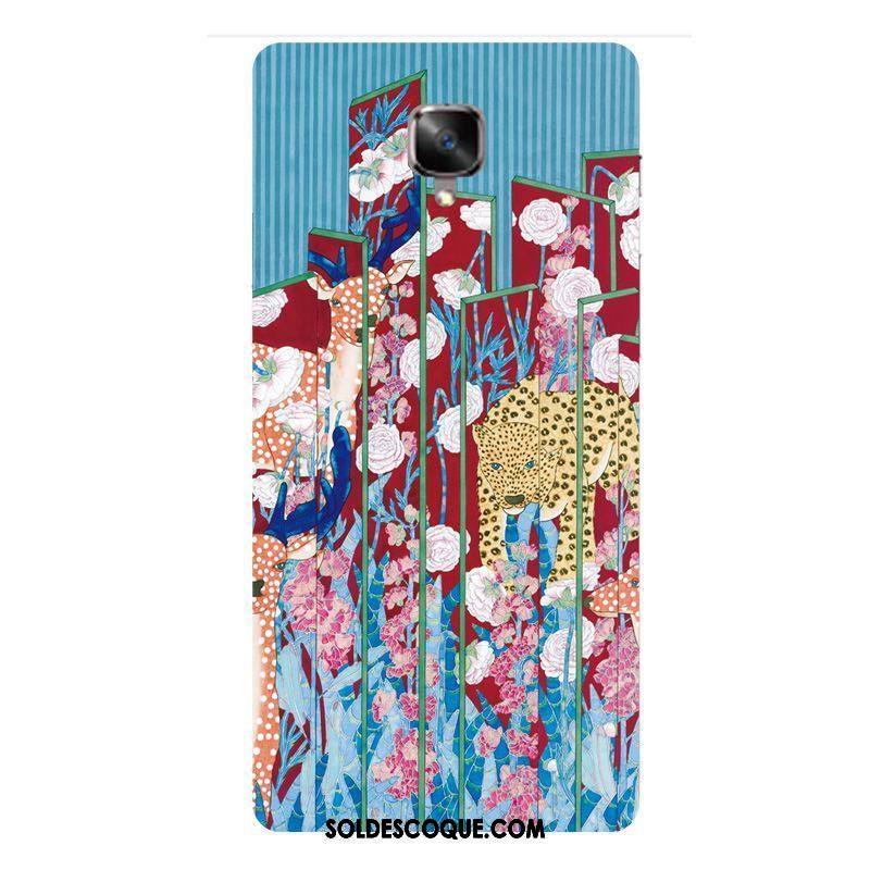 Coque Oneplus 3t Téléphone Portable Fleur Rayé Protection Vent En Vente