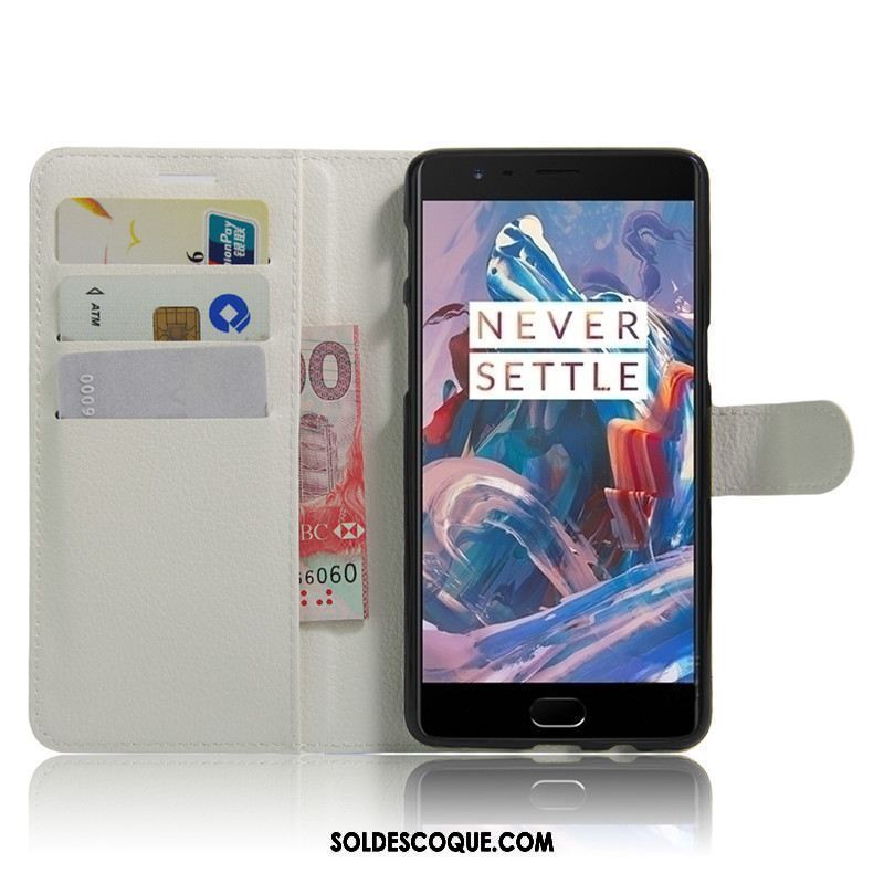 Coque Oneplus 3t Étui Portefeuille Protection Carte Téléphone Portable Pas Cher