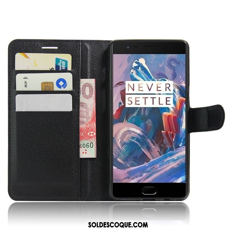 Coque Oneplus 3t Étui Portefeuille Protection Carte Téléphone Portable Pas Cher