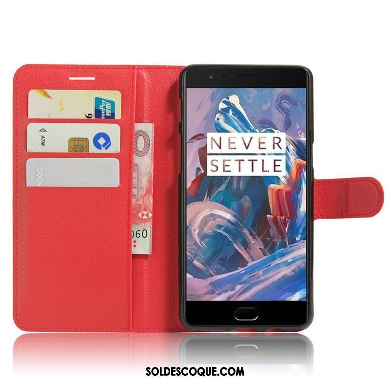 Coque Oneplus 3t Étui Portefeuille Protection Carte Téléphone Portable Pas Cher