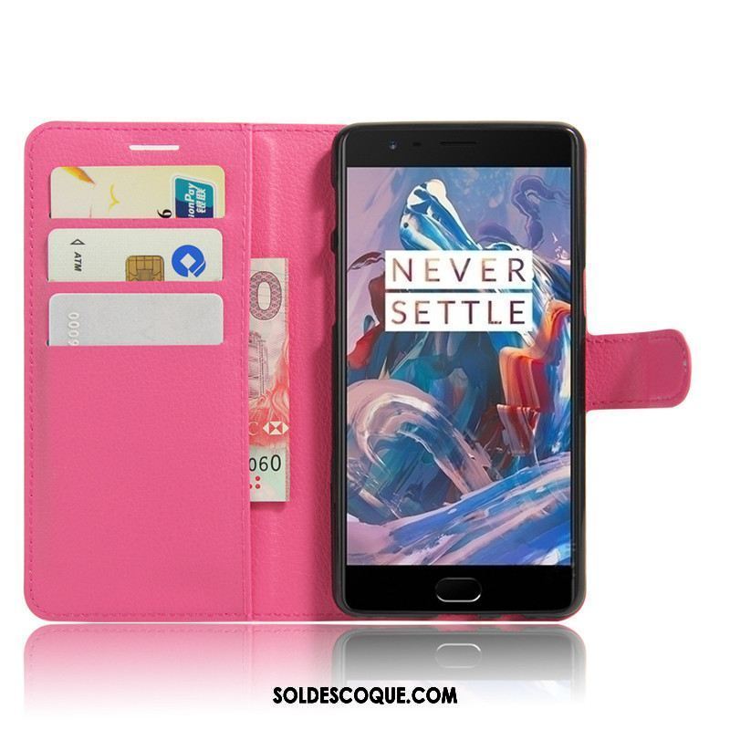 Coque Oneplus 3t Étui Portefeuille Protection Carte Téléphone Portable Pas Cher