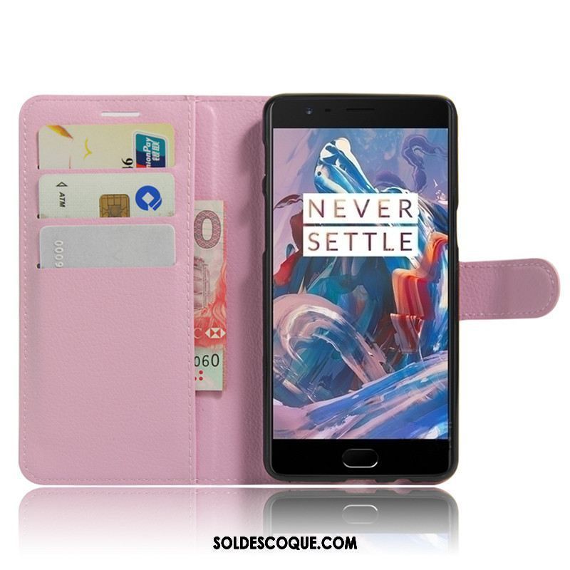 Coque Oneplus 3t Étui Portefeuille Protection Carte Téléphone Portable Pas Cher