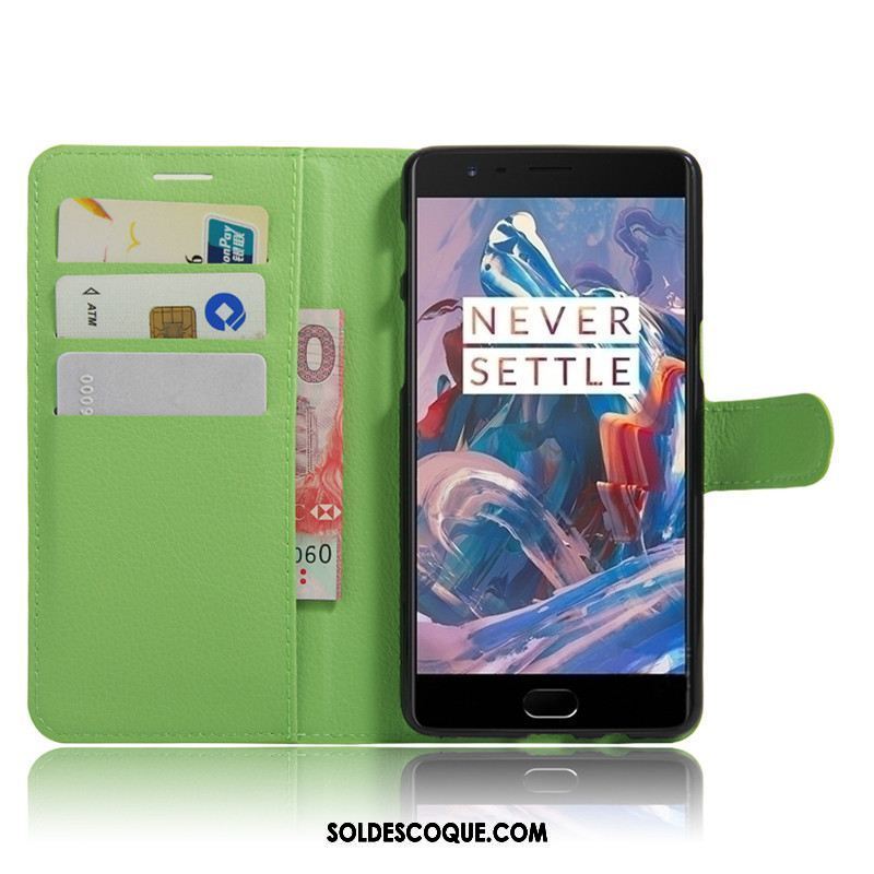 Coque Oneplus 3t Étui Portefeuille Protection Carte Téléphone Portable Pas Cher