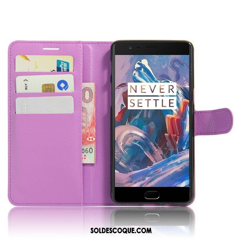 Coque Oneplus 3t Étui Portefeuille Protection Carte Téléphone Portable Pas Cher