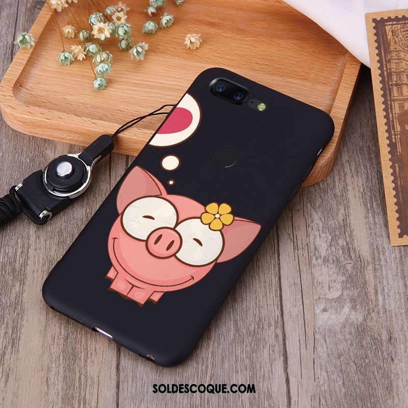 Coque Oneplus 5 Amoureux Dessin Animé Petit Gaufrage Noir France