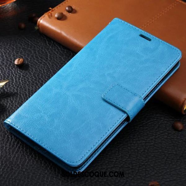 Coque Oneplus 5 Bleu Étui En Cuir Incassable Ornements Suspendus Protection Soldes