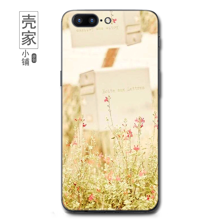 Coque Oneplus 5 Cœur Incassable Vert Fluide Doux Fleur Housse Soldes