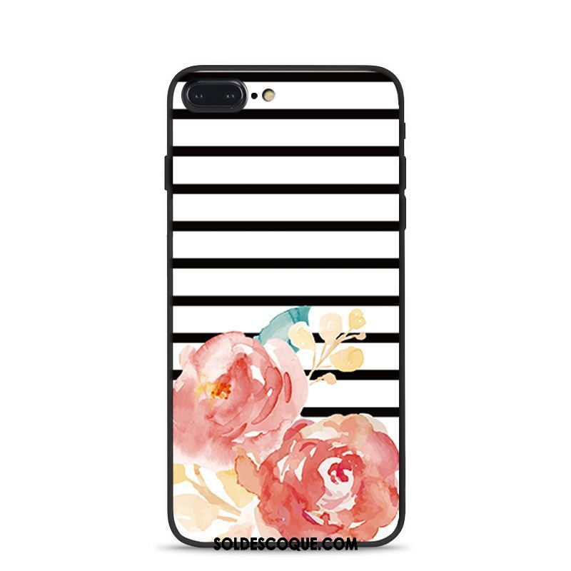 Coque Oneplus 5 Incassable Fleurs Blanc Téléphone Portable Rayé Housse Pas Cher