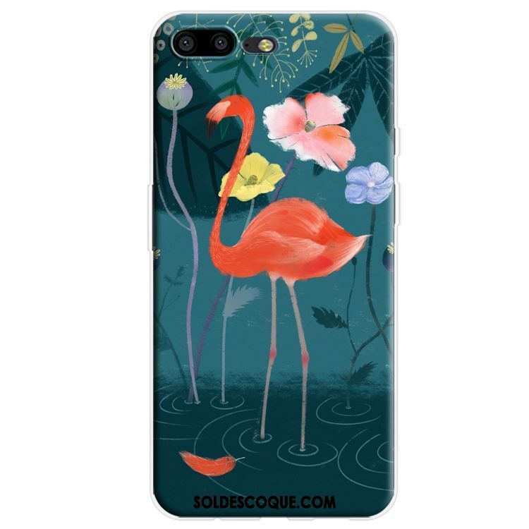 Coque Oneplus 5 Incassable Silicone Noir Fleur Style Chinois Pas Cher