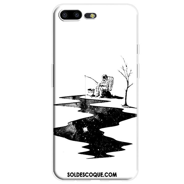 Coque Oneplus 5 Incassable Silicone Noir Fleur Style Chinois Pas Cher