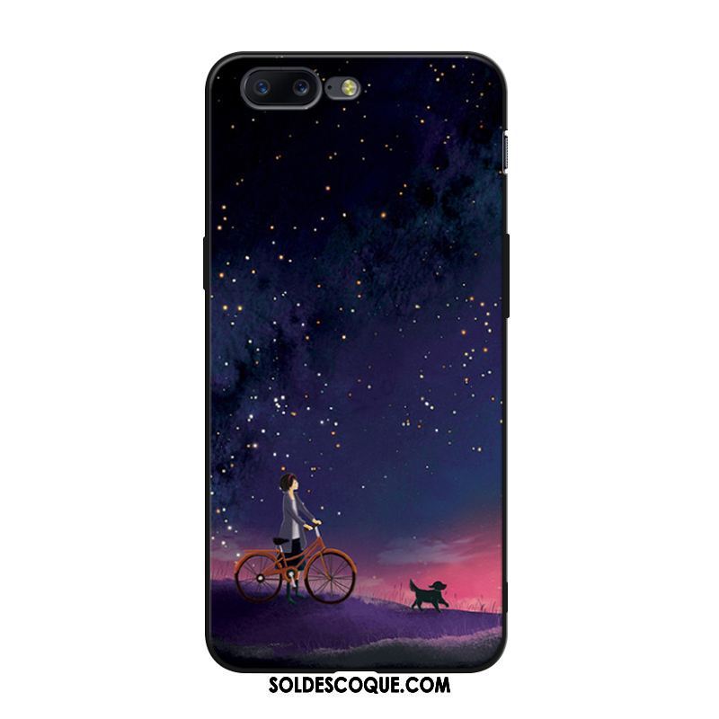 Coque Oneplus 5 Téléphone Portable Tout Compris Personnalisé Ciel Étoilé Rose Housse Soldes