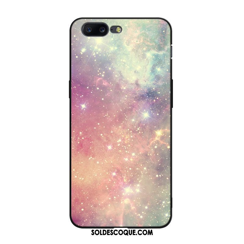 Coque Oneplus 5 Téléphone Portable Tout Compris Personnalisé Ciel Étoilé Rose Housse Soldes