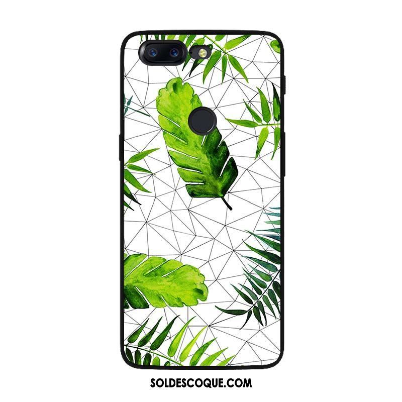 Coque Oneplus 5t Fluide Doux Frais Géométrie Vert Créatif Housse En Vente