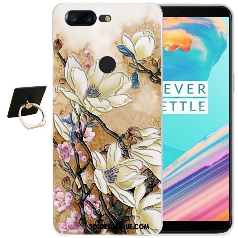 Coque Oneplus 5t Fluide Doux Silicone Étui Transparent Dessin Animé Pas Cher