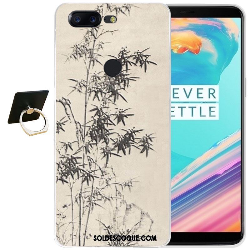 Coque Oneplus 5t Fluide Doux Silicone Étui Transparent Dessin Animé Pas Cher