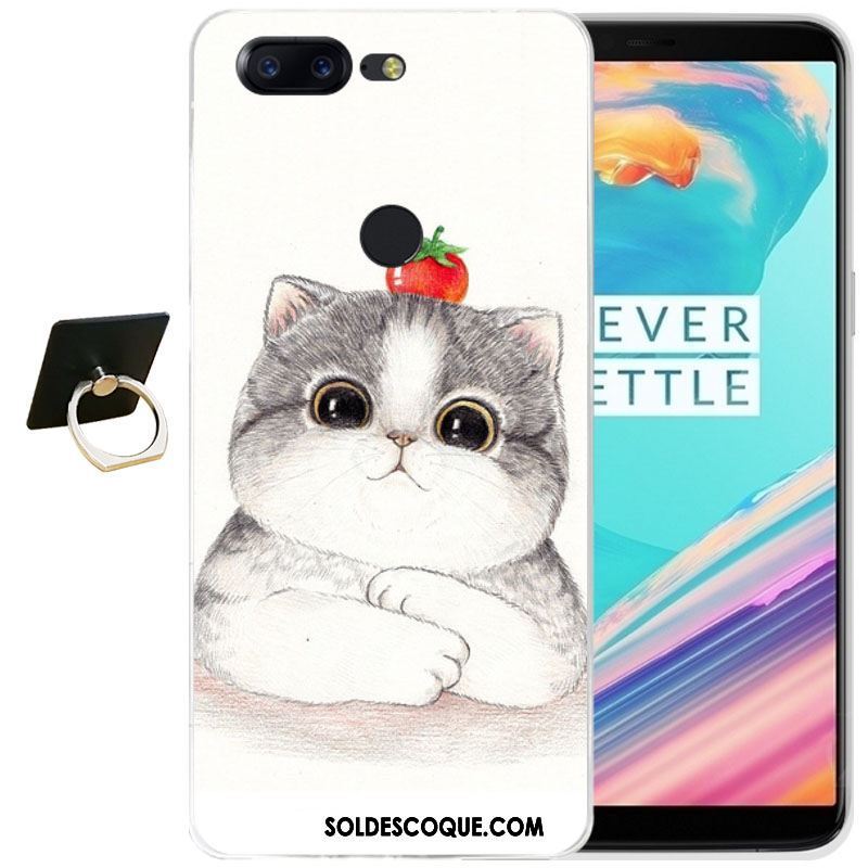 Coque Oneplus 5t Fluide Doux Silicone Étui Transparent Dessin Animé Pas Cher