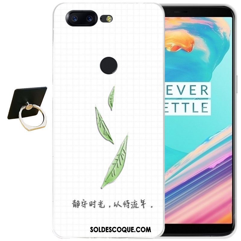 Coque Oneplus 5t Fluide Doux Silicone Étui Transparent Dessin Animé Pas Cher